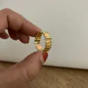Gold Brick Band Ring