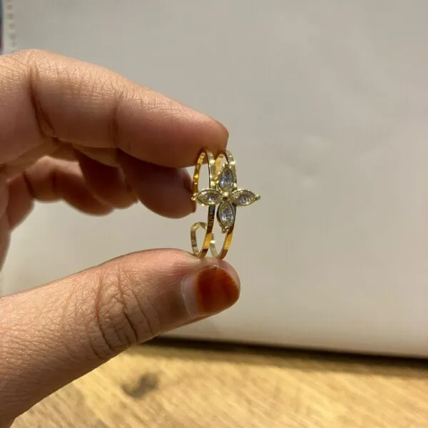 Starburst Twin Band Ring