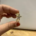 Starburst Twin Band Ring