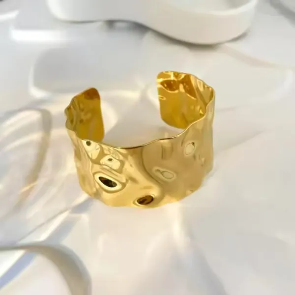 Molten Gold Cuff Bracelet