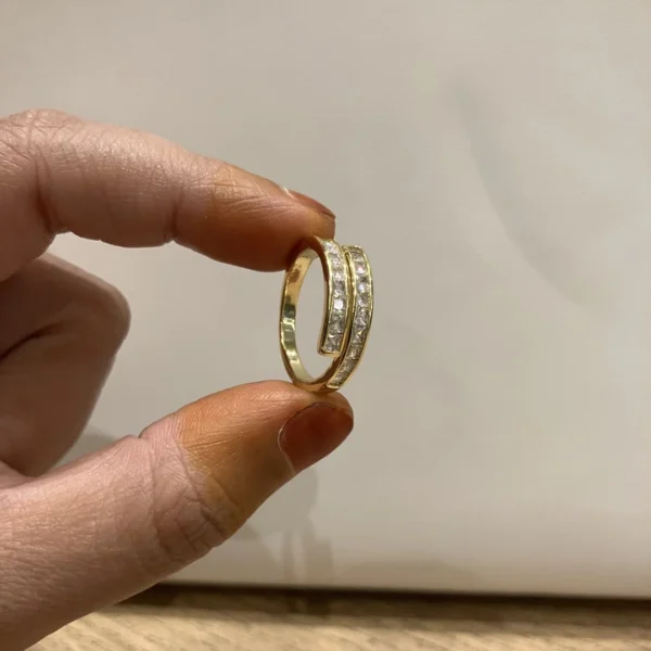 Twin Row Sparkle Ring