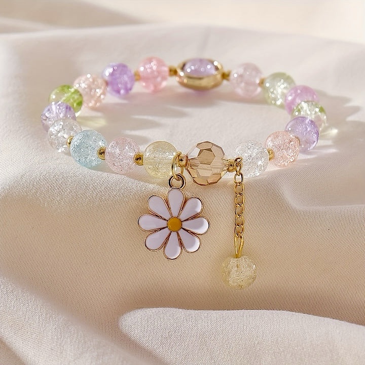 Daisy Charm Beads Bracelet 2