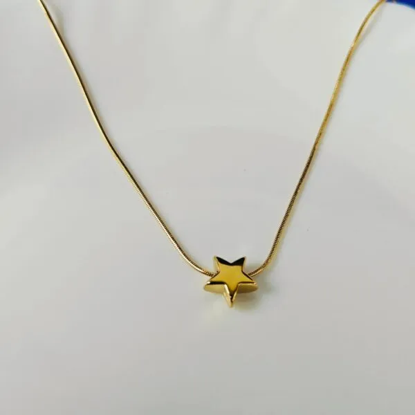 Golden Star Pendent Necklace