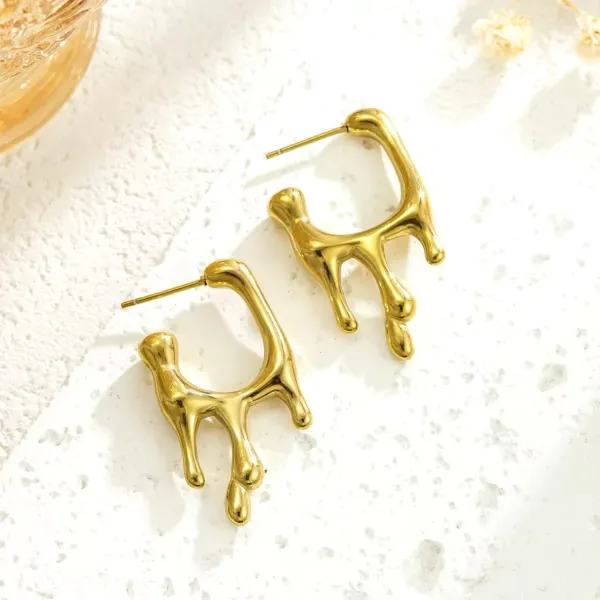 Fluid Hoops Earrings
