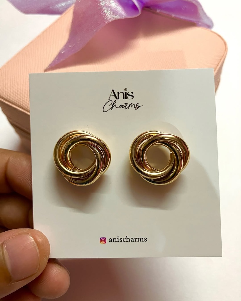 Vintage Twisted Knot Studs Earrings