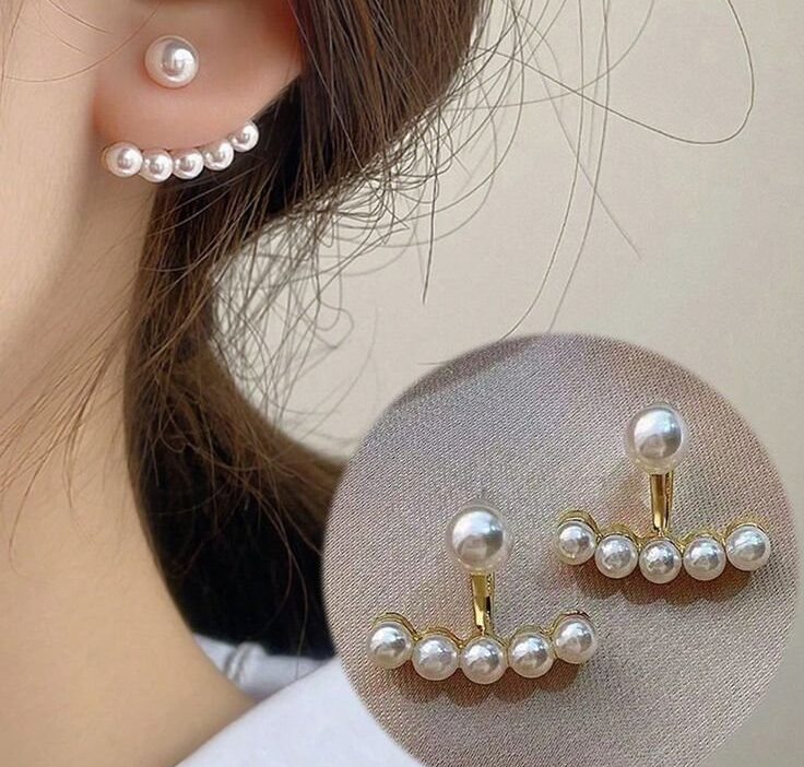 Pearl Arc Earrings