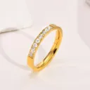 Minimal Shimmer Zirconia Ring