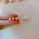 3 Star Claw Earrings